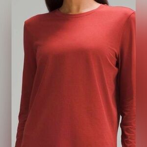 lululemon athletica Terra Orange Long Sleeve Shirt